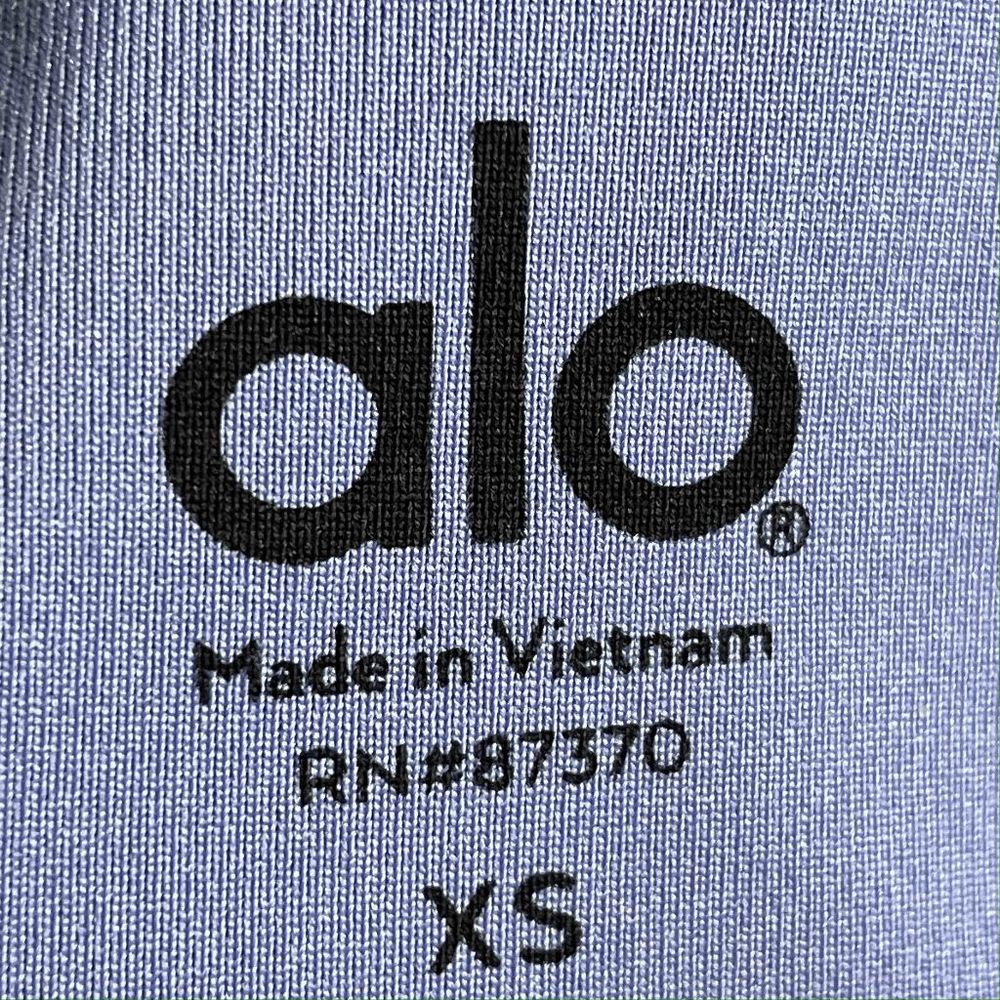 Alo Yoga Alosoft Lavish Bra Periwinkle Heather Size XS - Picture 3 of 7